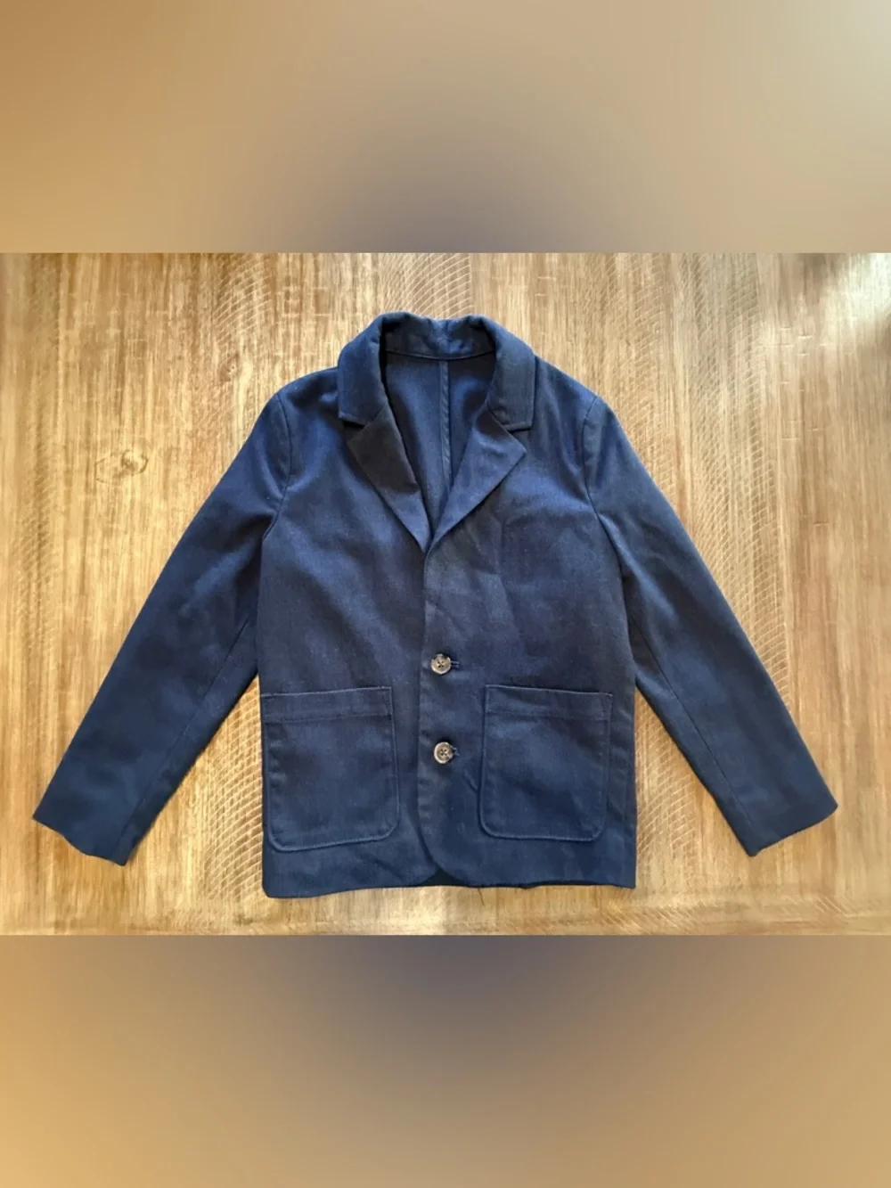Old Navy Navy Boys Twill Blazer, M/8